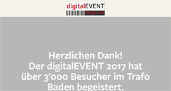 Desktop Screenshot of digitalevent.ch